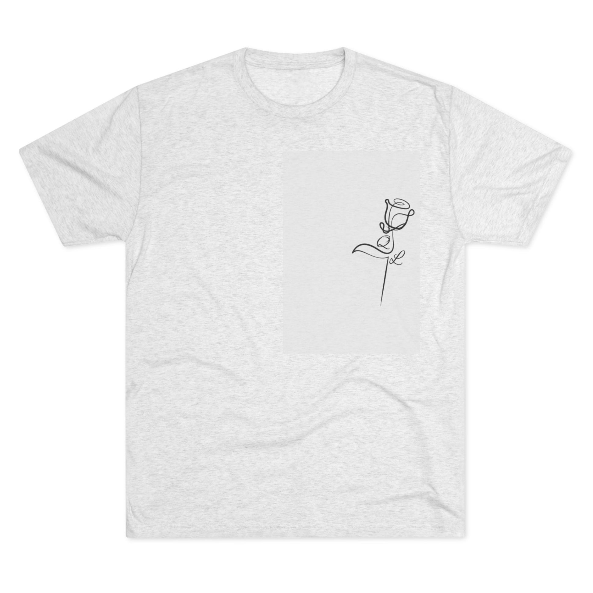 Minimalist Rose Graphic Tee, Unisex Crew Neck T-Shirt, Casual Flower Shirt, Gift for Her, Elegant Everyday Wear