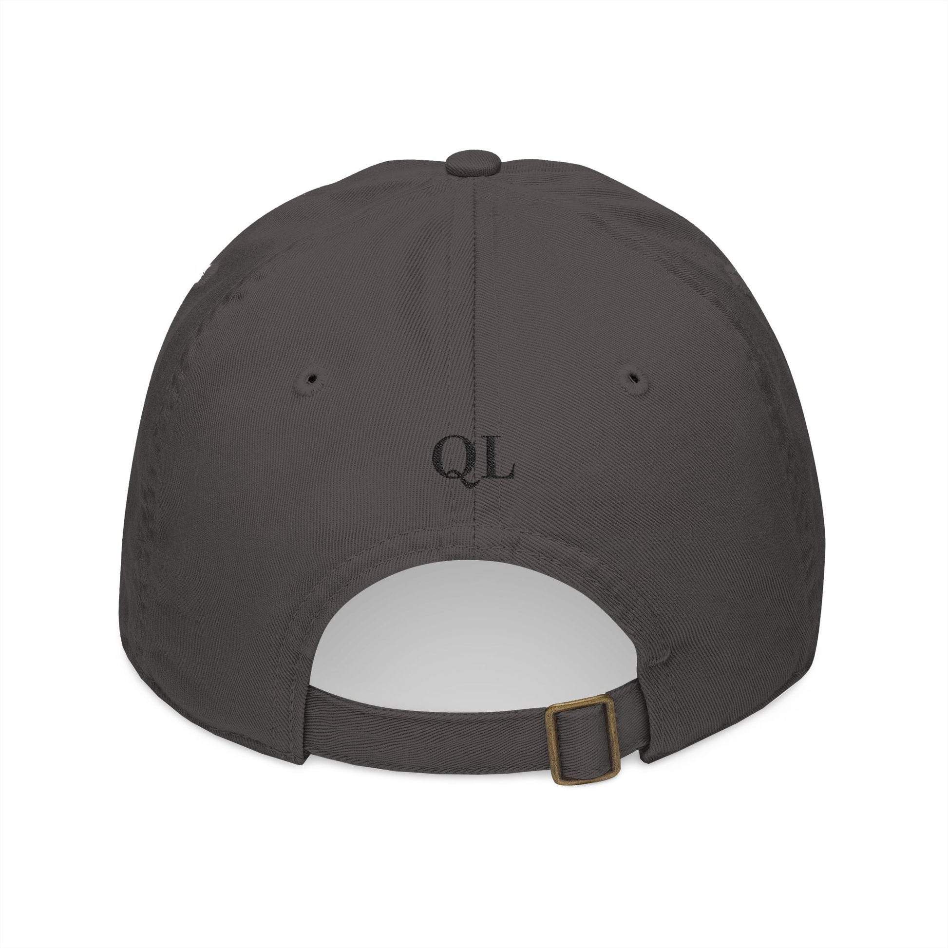 Chic Organic Baseball Cap with Embroidered 'Quiet Luxe'