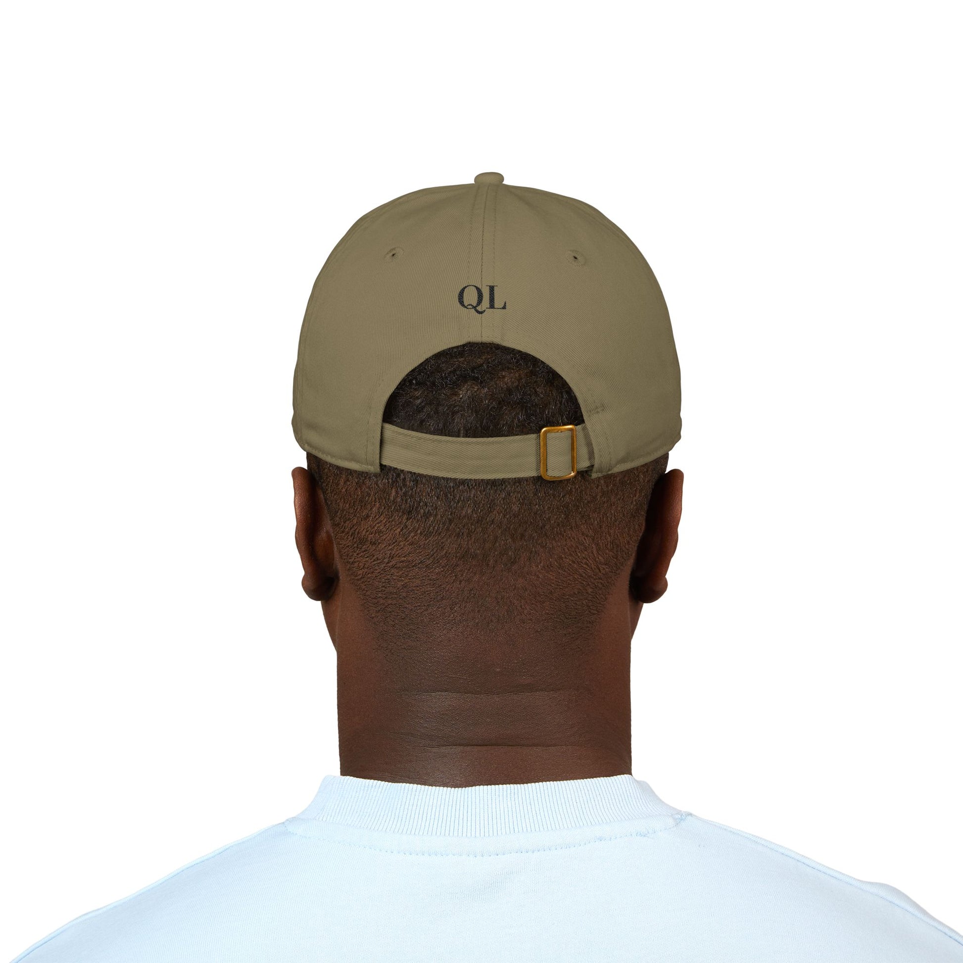 Chic Organic Baseball Cap with Embroidered 'Quiet Luxe'