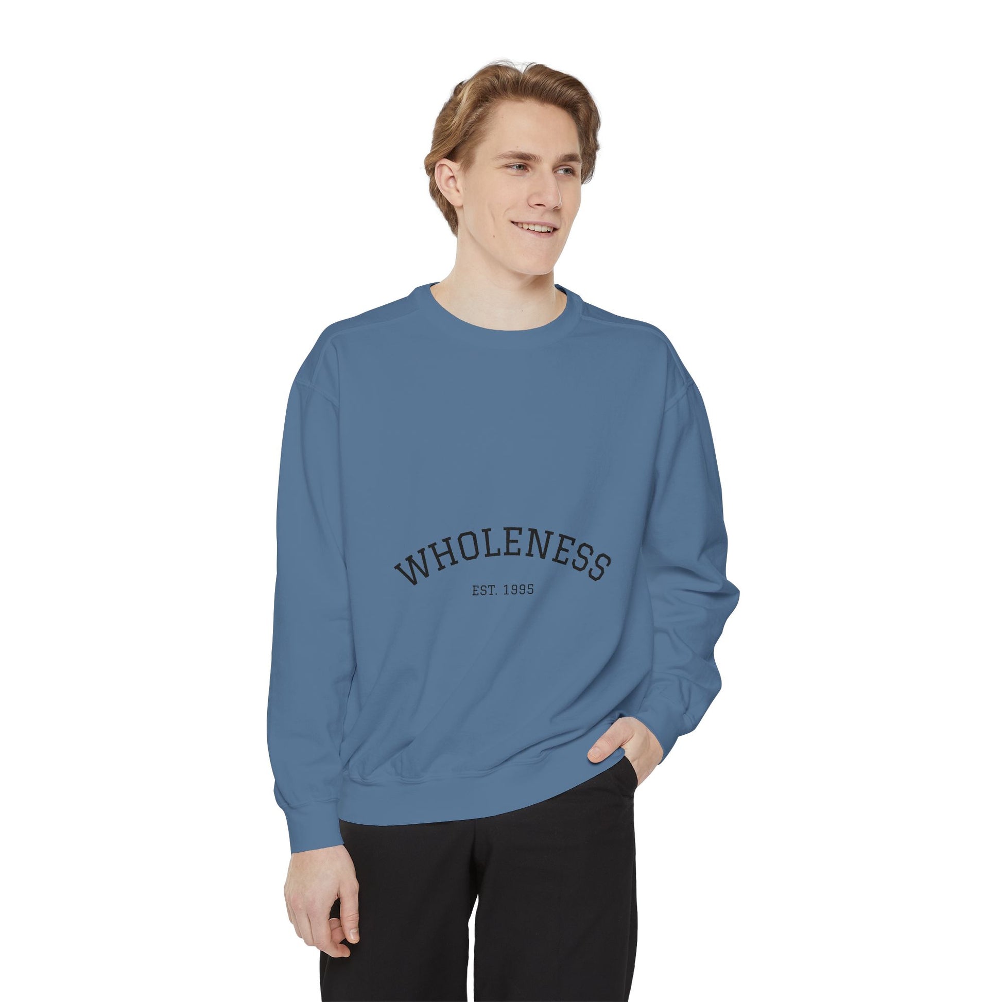 Wholeness Unisex Garment-Dyed Sweatshirt | Cozy Crewneck | Perfect for Relaxing, Gift for Birthdays, Self-Care Days, Casual Wear, [...]