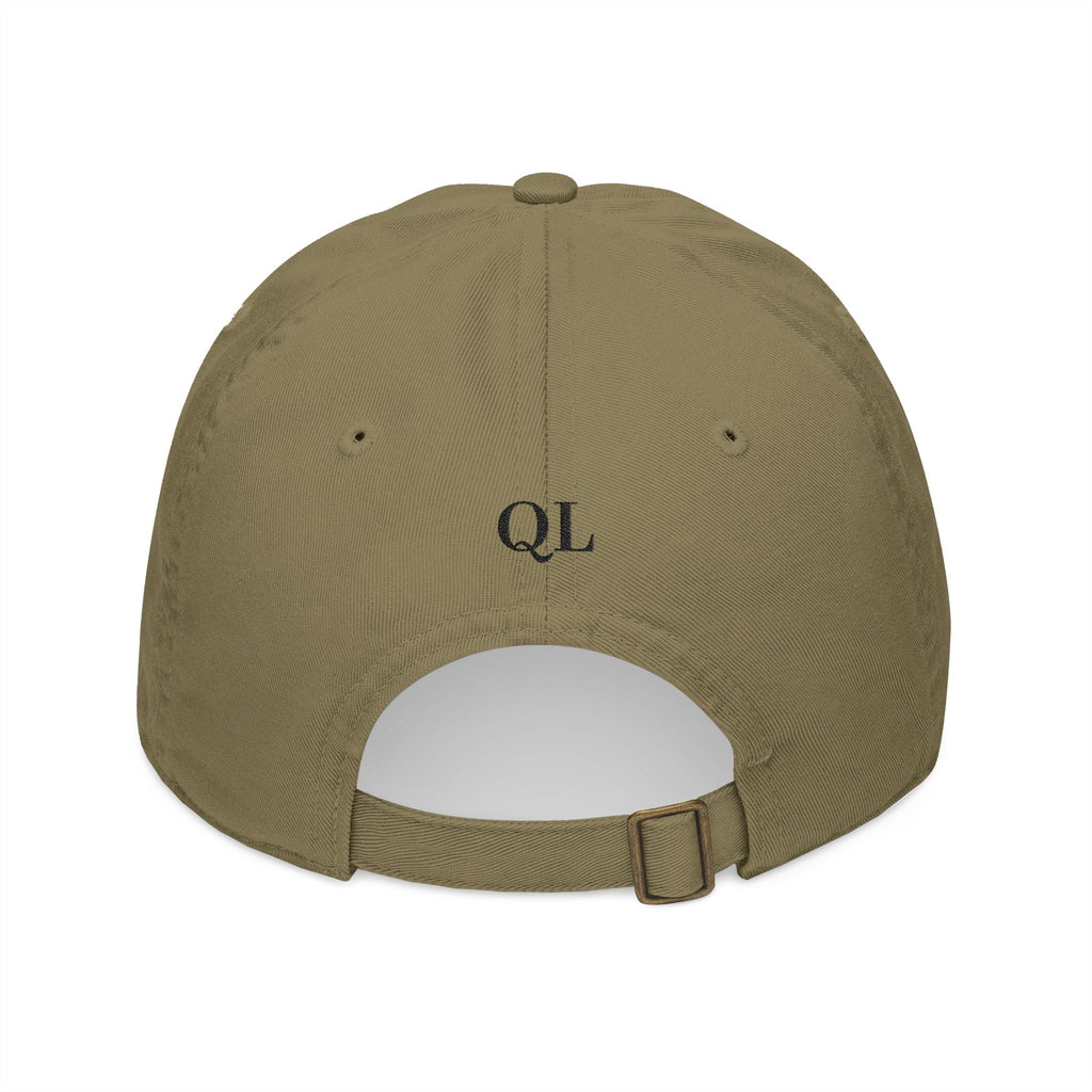 Chic Organic Baseball Cap with Embroidered 'Quiet Luxe'