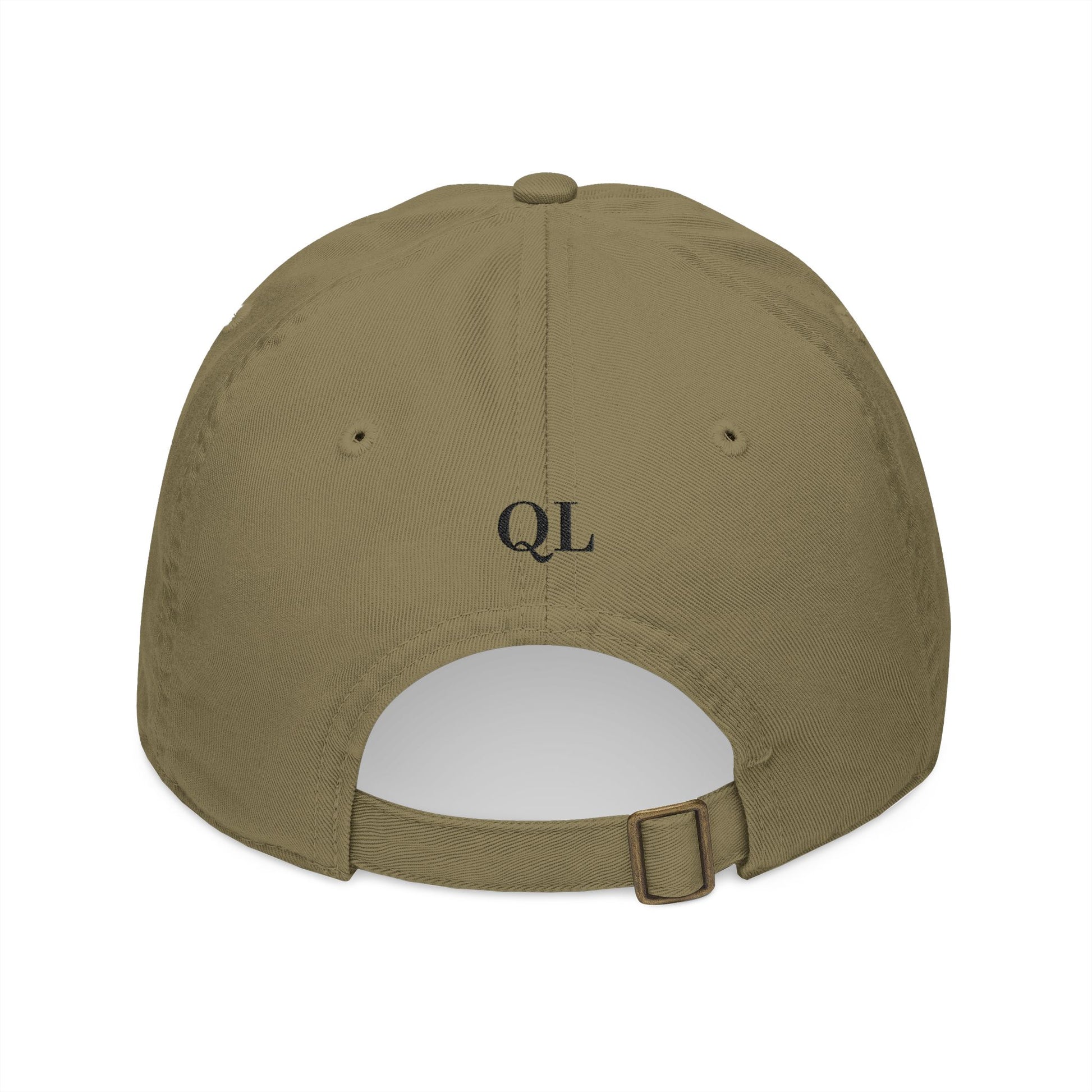 Chic Organic Baseball Cap with Embroidered 'Quiet Luxe'
