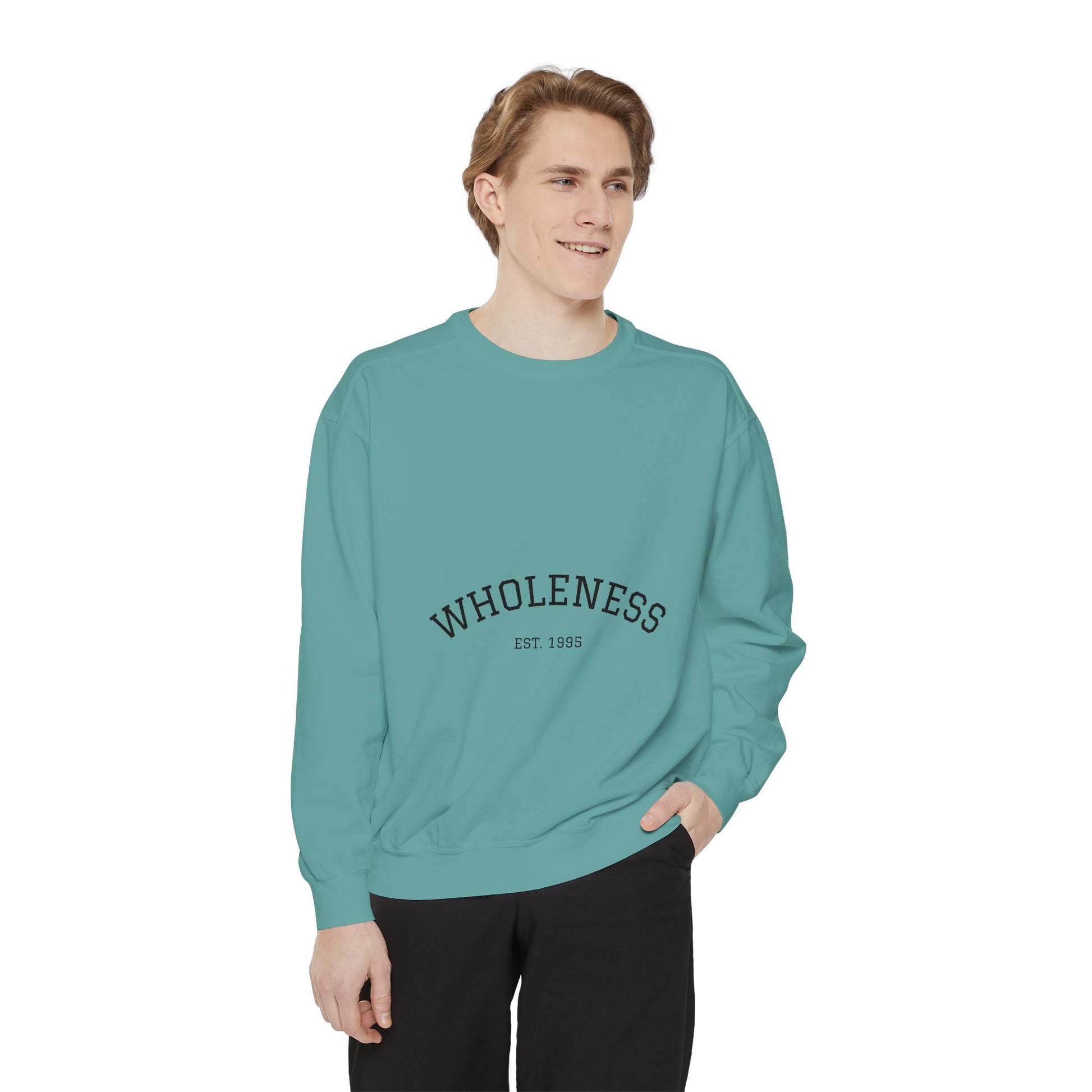 Wholeness Unisex Garment-Dyed Sweatshirt | Cozy Crewneck | Perfect for Relaxing, Gift for Birthdays, Self-Care Days, Casual Wear, [...]
