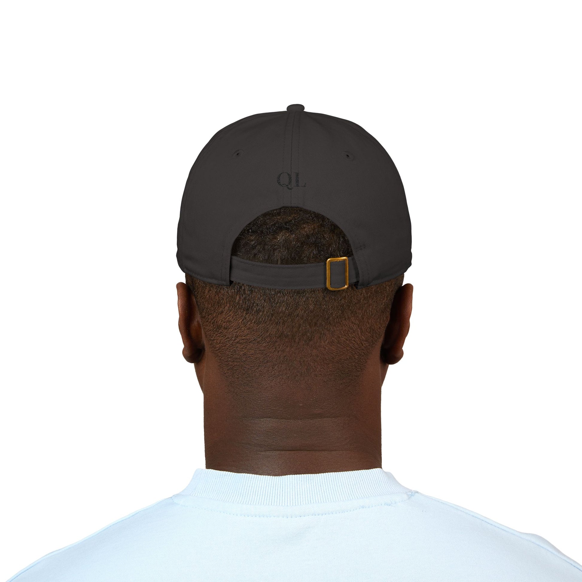 Chic Organic Baseball Cap with Embroidered 'Quiet Luxe'