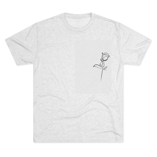 Minimalist Rose Graphic Tee, Unisex Crew Neck T-Shirt, Casual Flower Shirt, Gift for Her, Elegant Everyday Wear