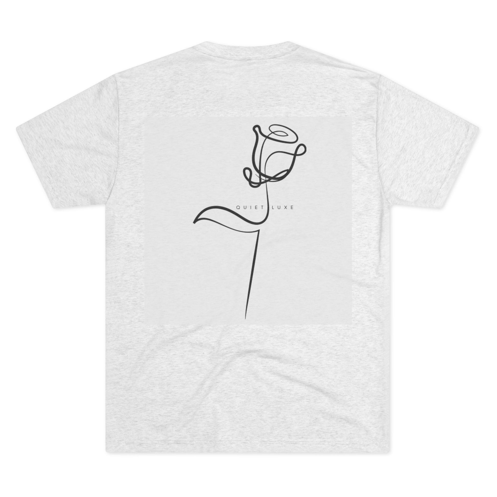 Minimalist Rose Graphic Tee, Unisex Crew Neck T-Shirt, Casual Flower Shirt, Gift for Her, Elegant Everyday Wear