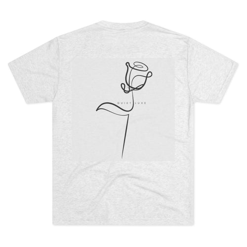 Minimalist Rose Graphic Tee, Unisex Crew Neck T-Shirt, Casual Flower Shirt, Gift for Her, Elegant Everyday Wear