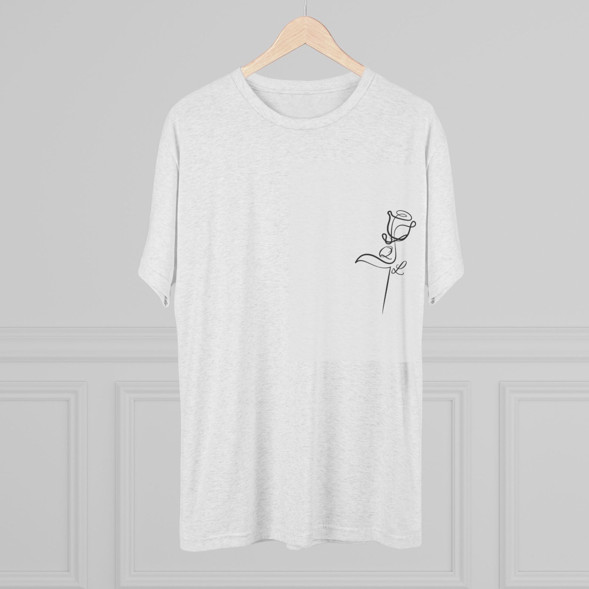 Minimalist Rose Graphic Tee, Unisex Crew Neck T-Shirt, Casual Flower Shirt, Gift for Her, Elegant Everyday Wear