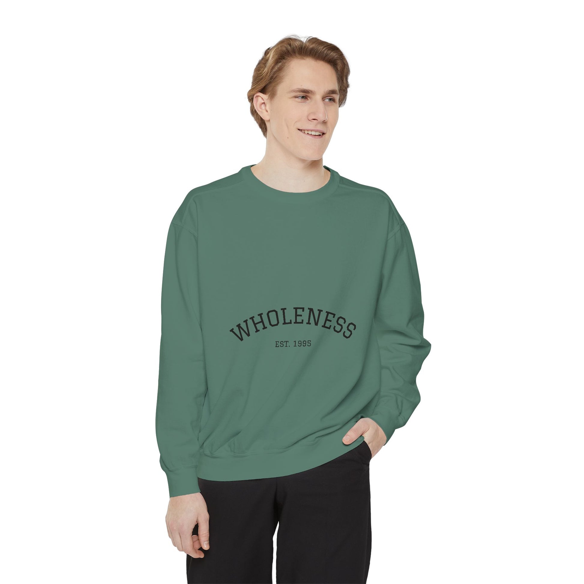 Wholeness Unisex Garment-Dyed Sweatshirt | Cozy Crewneck | Perfect for Relaxing, Gift for Birthdays, Self-Care Days, Casual Wear, [...]