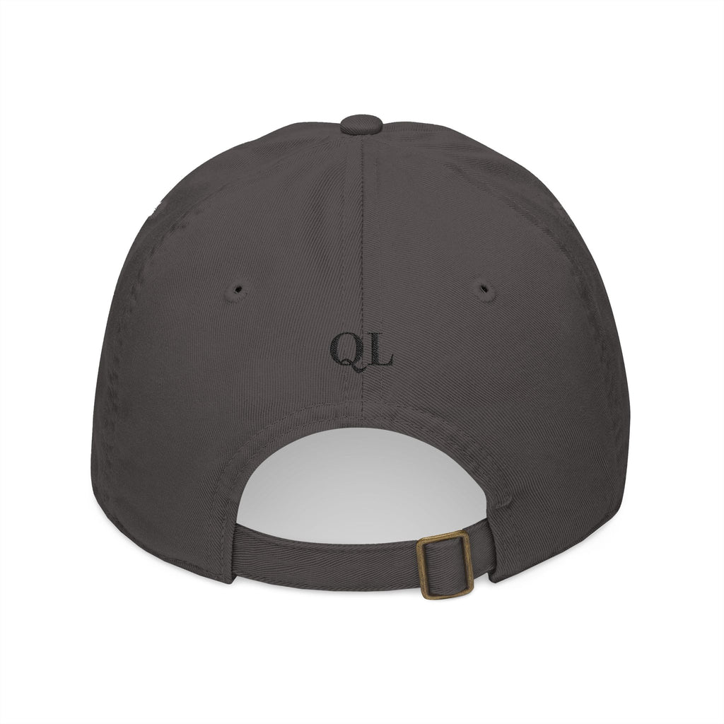 Chic Organic Baseball Cap with Embroidered 'Quiet Luxe'