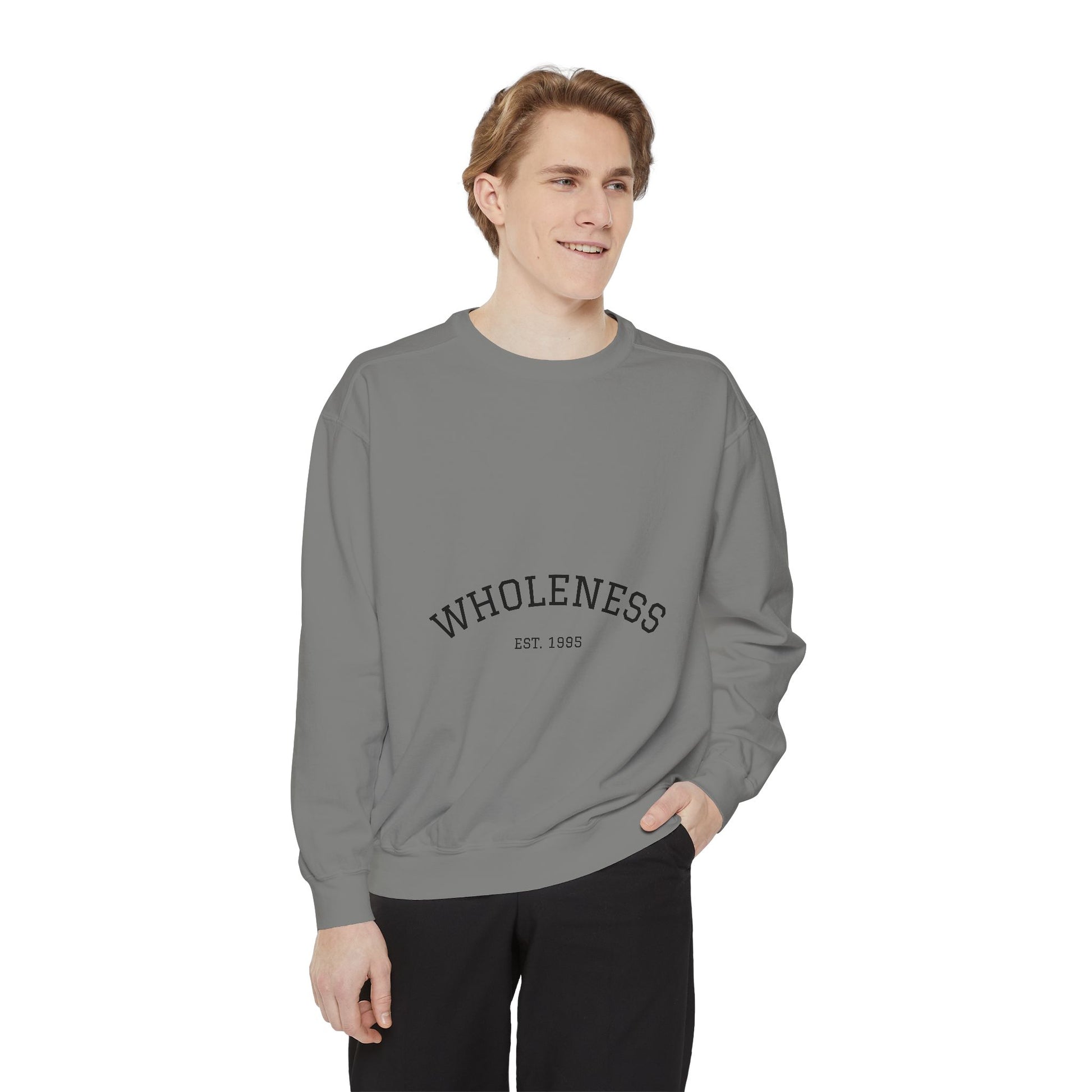 Wholeness Unisex Garment-Dyed Sweatshirt | Cozy Crewneck | Perfect for Relaxing, Gift for Birthdays, Self-Care Days, Casual Wear, [...]