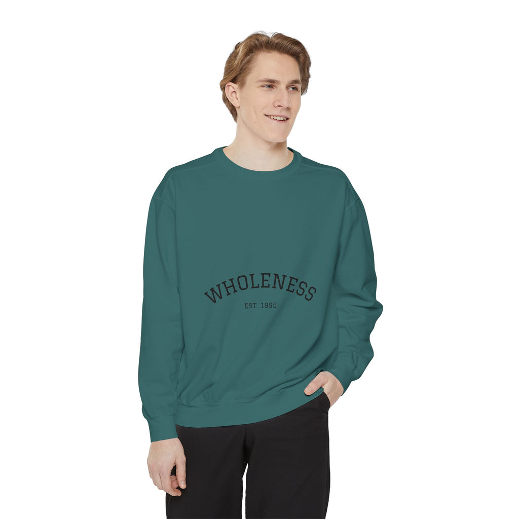 Wholeness Unisex Garment-Dyed Sweatshirt | Cozy Crewneck | Perfect for Relaxing, Gift for Birthdays, Self-Care Days, Casual Wear, [...]