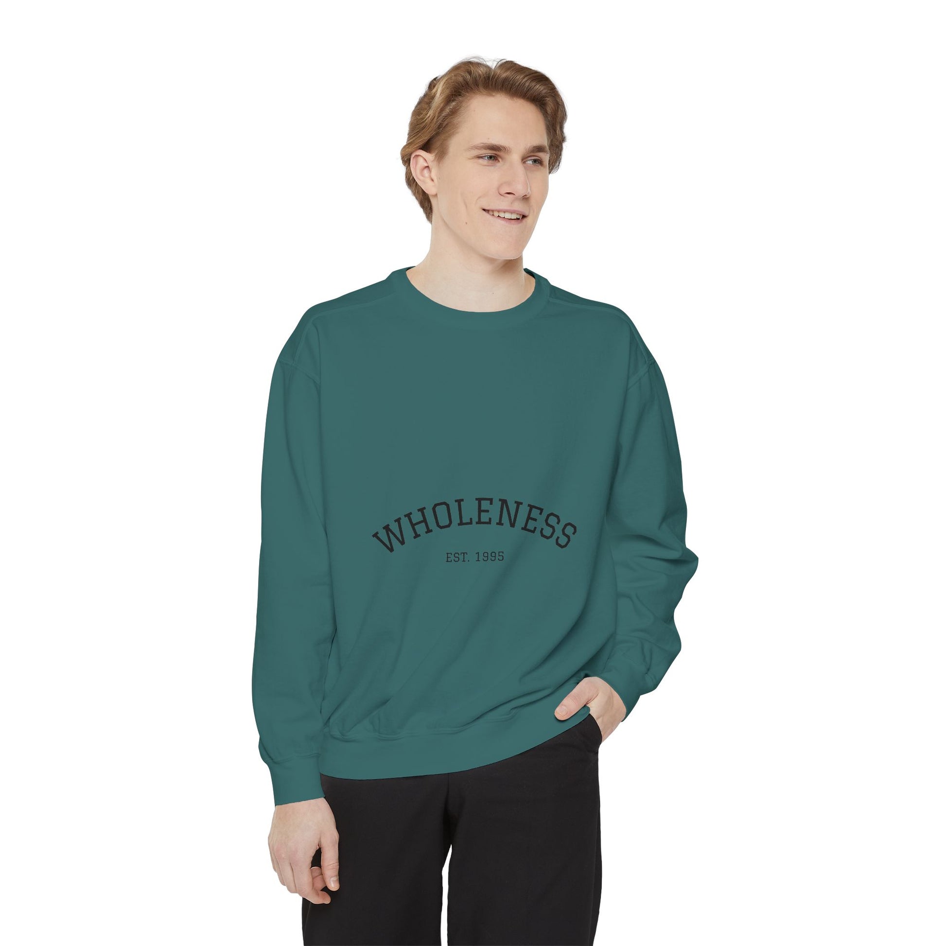 Wholeness Unisex Garment-Dyed Sweatshirt | Cozy Crewneck | Perfect for Relaxing, Gift for Birthdays, Self-Care Days, Casual Wear, [...]